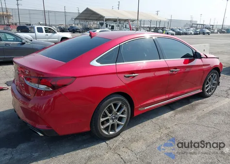 2018 Hyundai Sonata Sport 2.0T из США, поврежденный, VIN 5NPE34AB4JH664813